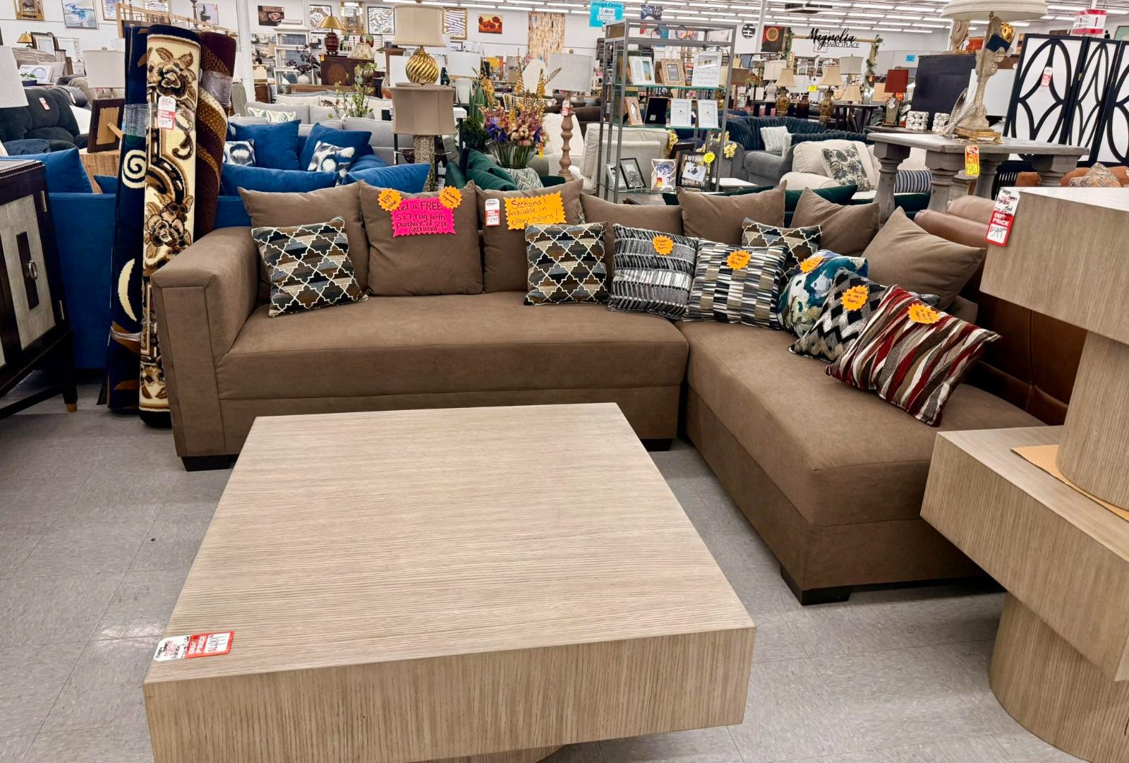 Sofa and living room seating at 82 Outlet