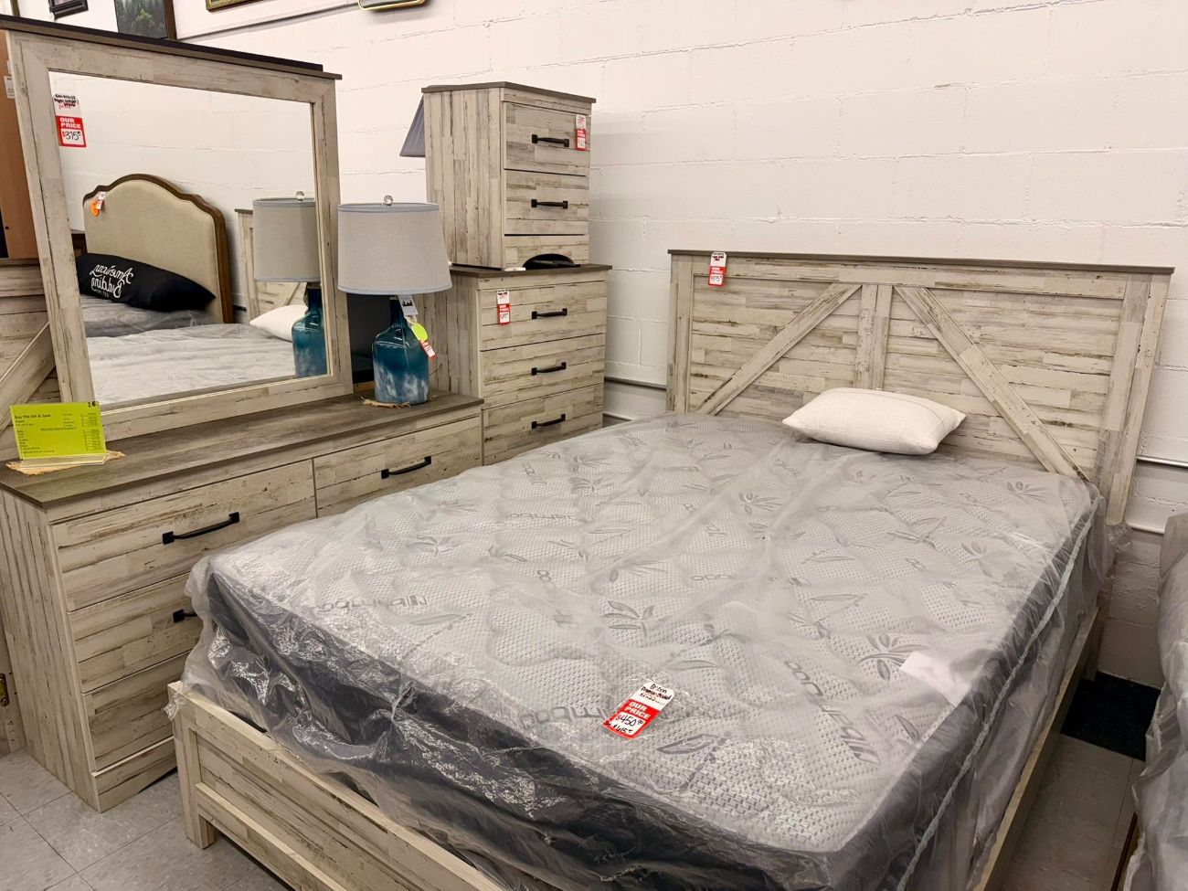 New mattress on display at 82 Outlet