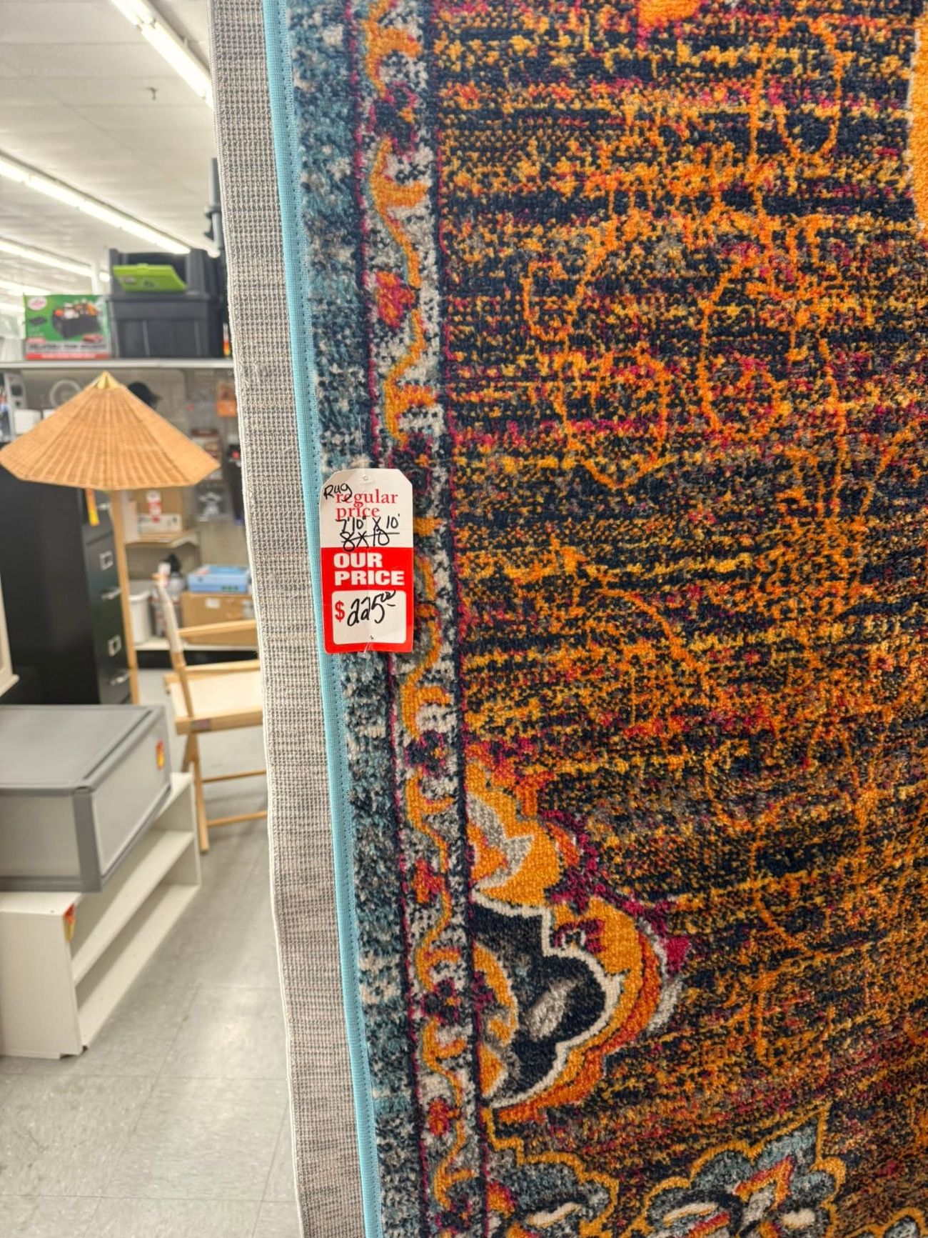 Rolled area rugs in a range of sizes at 82 Outlet