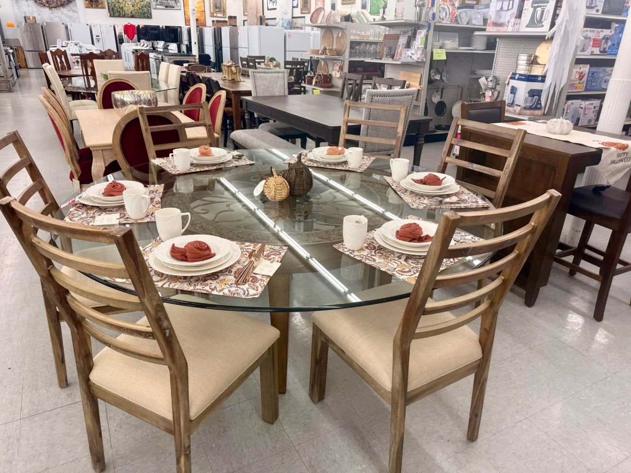 Dining table and chairs at 82 Outlet